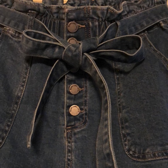 Cutest denim sack skirt with tie waist, NWOT - Picture 4 of 5